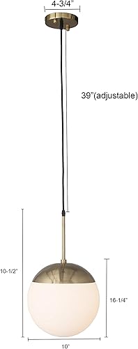 Miniatura 4 de Lámpara de techo de cristal con forma de globo, 60.00watts, 120.00 volts