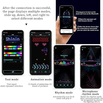 LED Cap, Editing Light up Hat for Party Club Christmas Halloween | Multi-Language APP Control (Text, Music, Image, Drawing)