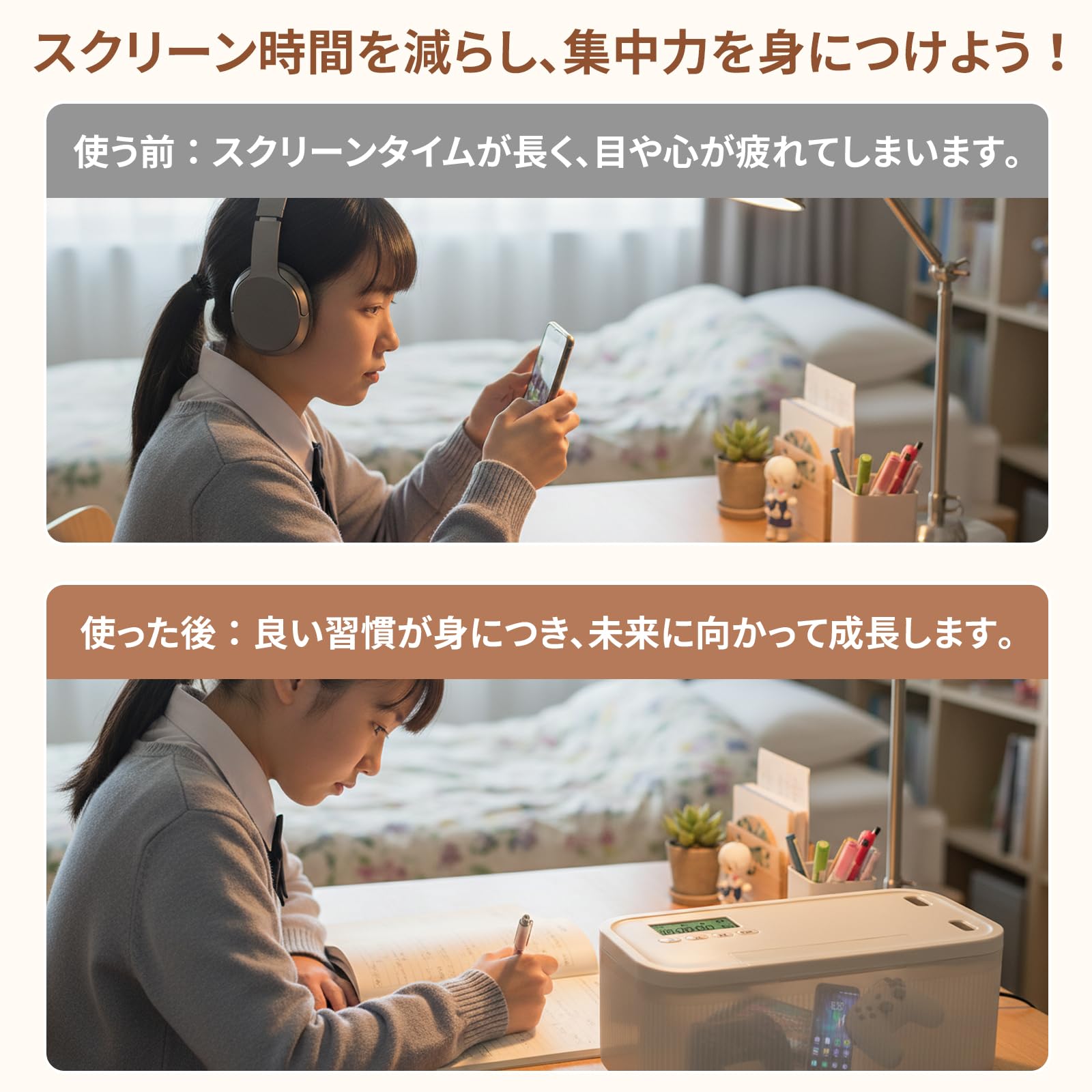 Amazon｜TTFP タイムロッキングコンテナ ロックボックス スマホ依存