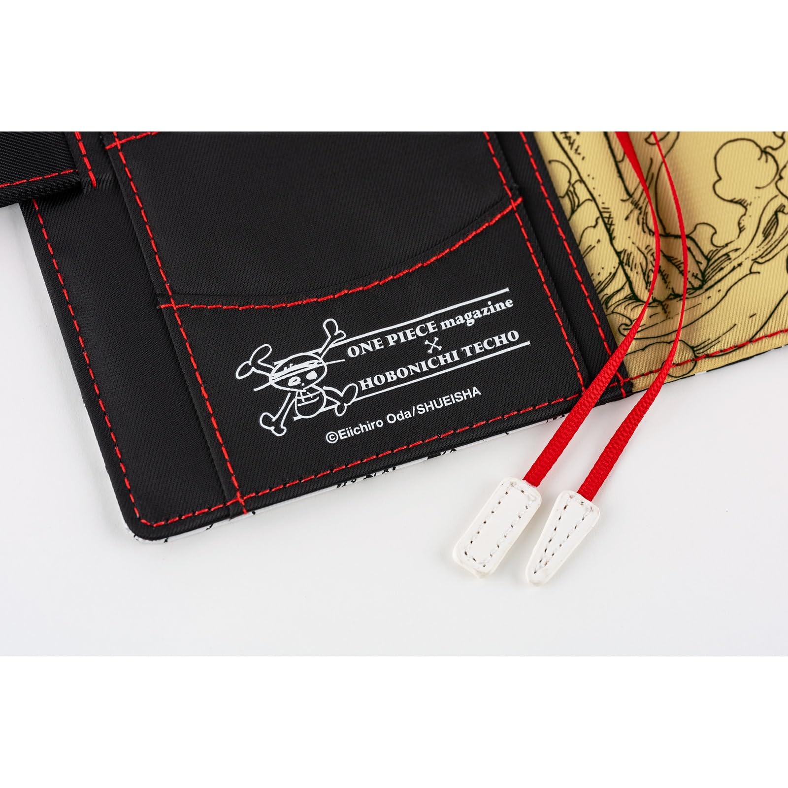 Hobonichi Techo pokrowiec na planer A6 – magazynek ONE PIECE: Straw Hat Luffy (czarny) (oryginalny rozmiar, tylko okładka)