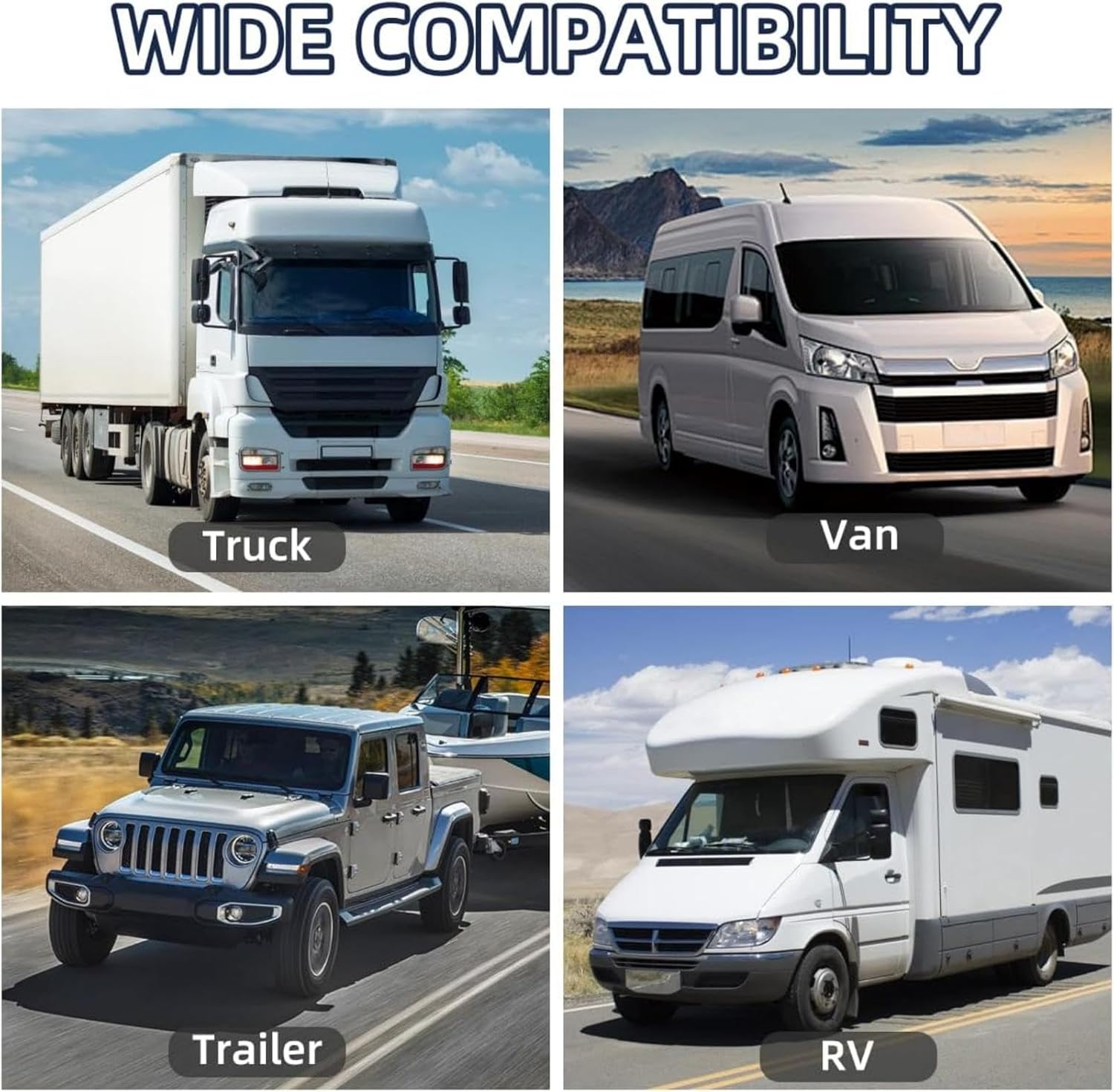 Aluminum Trailer Chain Holder,2026 New Aluminum RV Towing Chain Organizer & 7-Way Plug Holder, Heavy Duty Anti-Rust Cable Wire Harness Holder for 2" 2¼" Tongue Jack RV Camper Towing (3)
