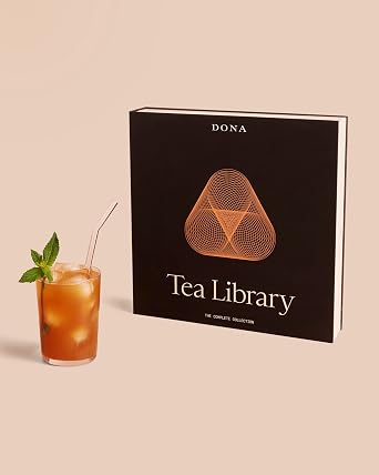 Dona Tea Library - 18 premium blended teas conveniently packaged in 36 plant-based sachets and stored in an elegant case