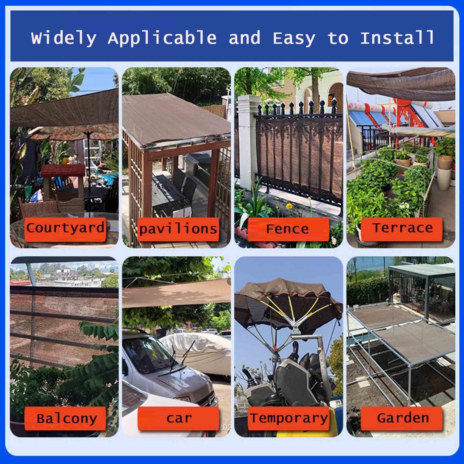 Invernadero Red de Sombra 85% Plantas Malla Sombreadora con Ojales Duradera Toldos para Patio 3x5 4x8 5x12 6x15.0 m para Pérgola Cultivo Gallinero(2.0x8.0 m-6.6x26.0 ft)