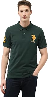 U.s.Polo Association Men's Solid Slim fit Polo Shirt Price In India