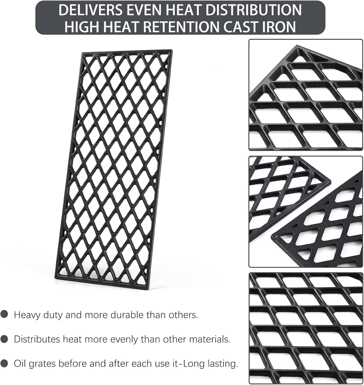 Grill Grates Replacement Parts for Pit Boss 1150 Series Grill Parts PB1150PS2 PB1150PS3 1150 PS2 PB1150G PB1150GW Navigator 1150 Pro Series Pellet Smoker Sear Grates Cooking Grids Grill Accessories