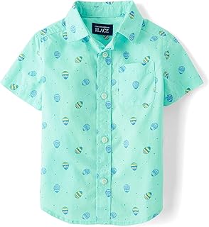Boys' and Toddler Poplin Short Sleeve Button Down Shirt - Buy now