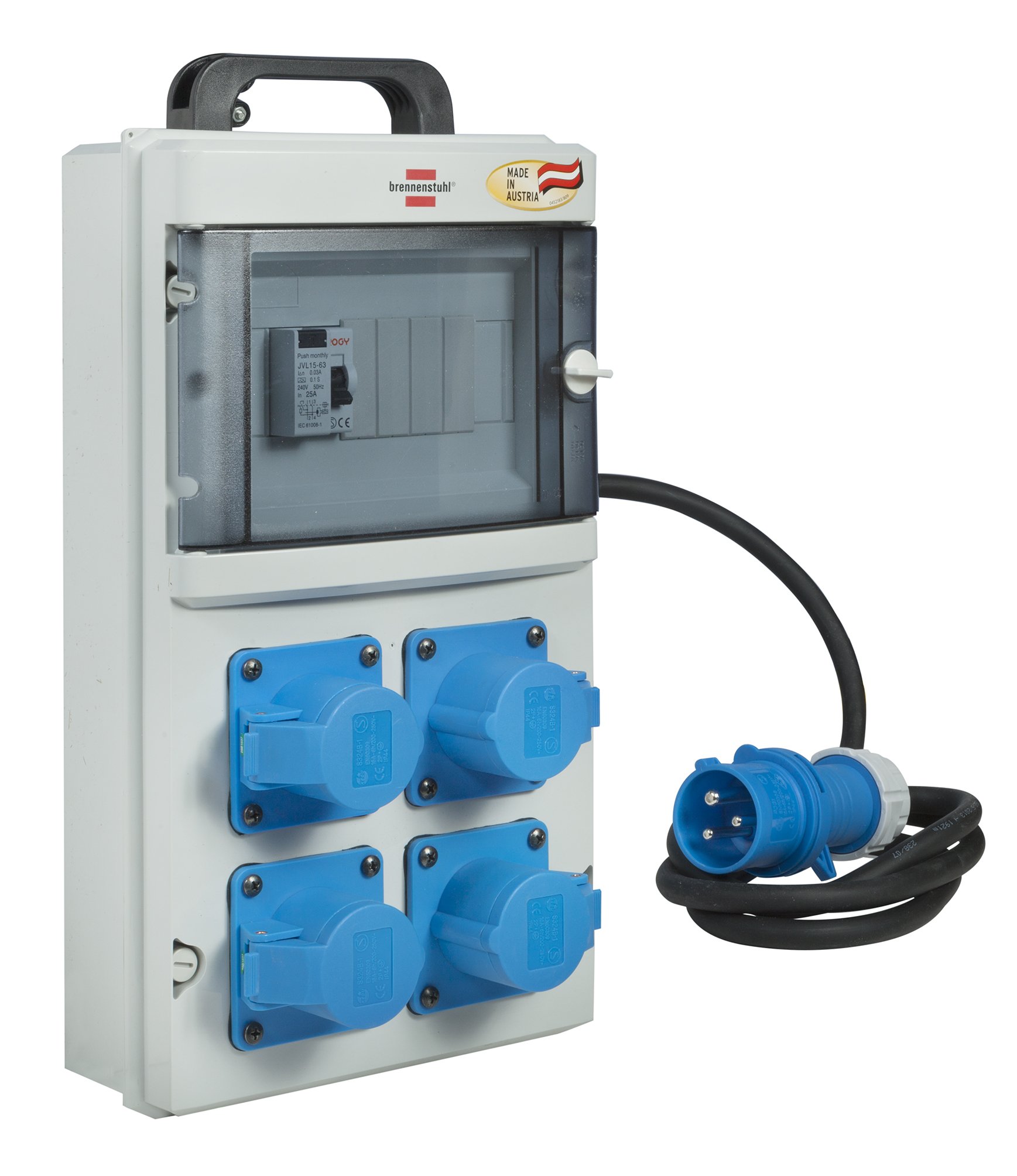 Distributeur de courant portable étanche Brennenstuhl 1154857 multiprise extérieure IP44