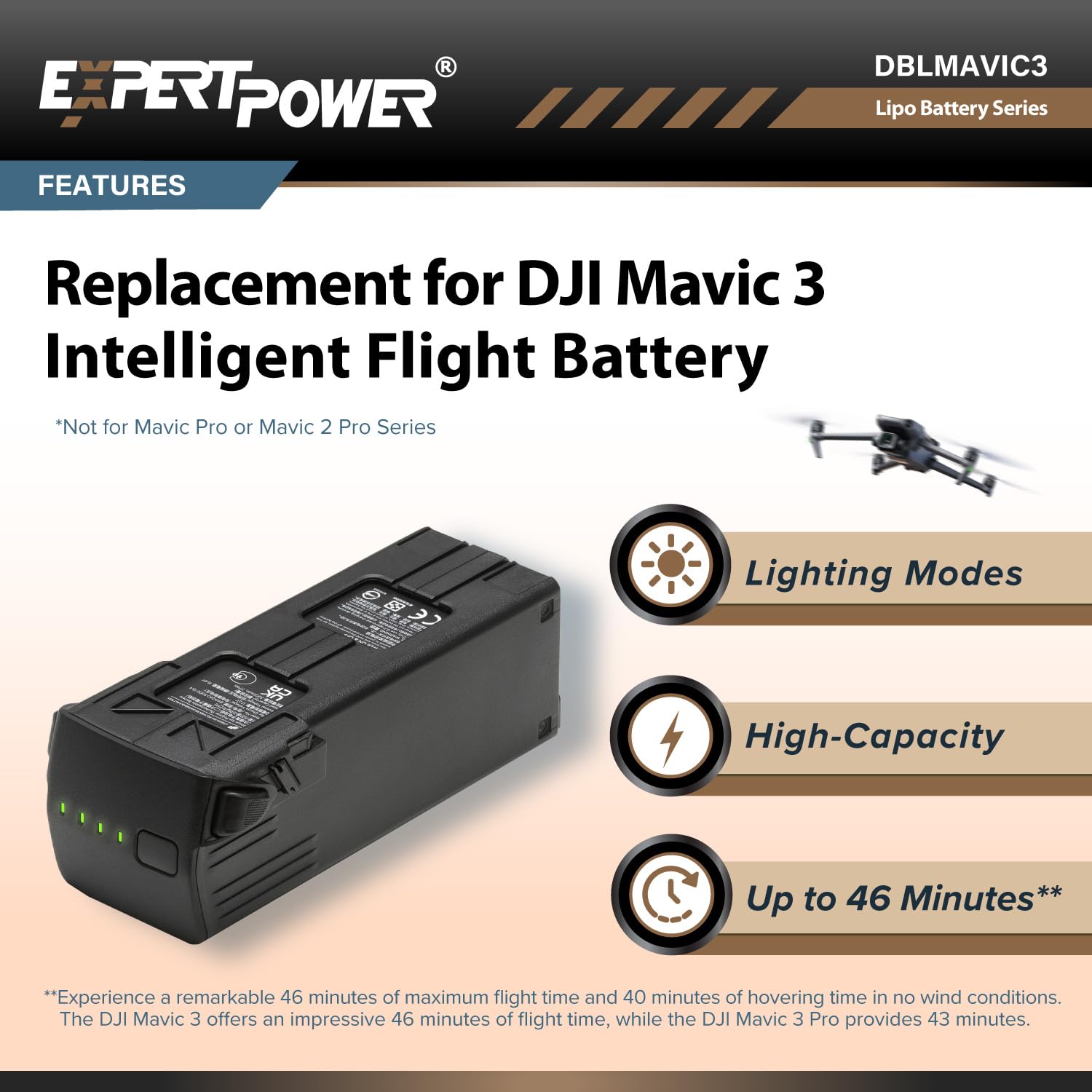 DJI Mavic 3 & 3 classicインテリジェントフライトバッテリー DJI Mavic 3 インテリジェント フライトバッテリー - DTS STORE