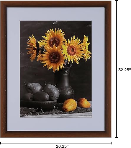 Vista 50 de Marco de fotos moderno de poliestireno de 18 x 24 pulgadas, color cerezo 313VIII, hecho en Estados Unidos, marco para póster de 18 x 24 pulgadas