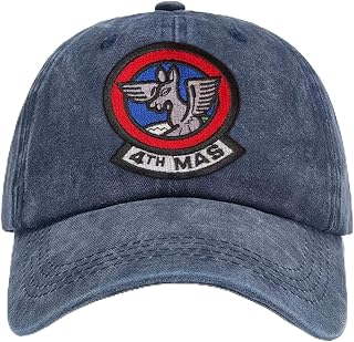 NEW USAF US Air Force 4th Military Airlift Squadron Patch Embroired Dad Vintage Hat