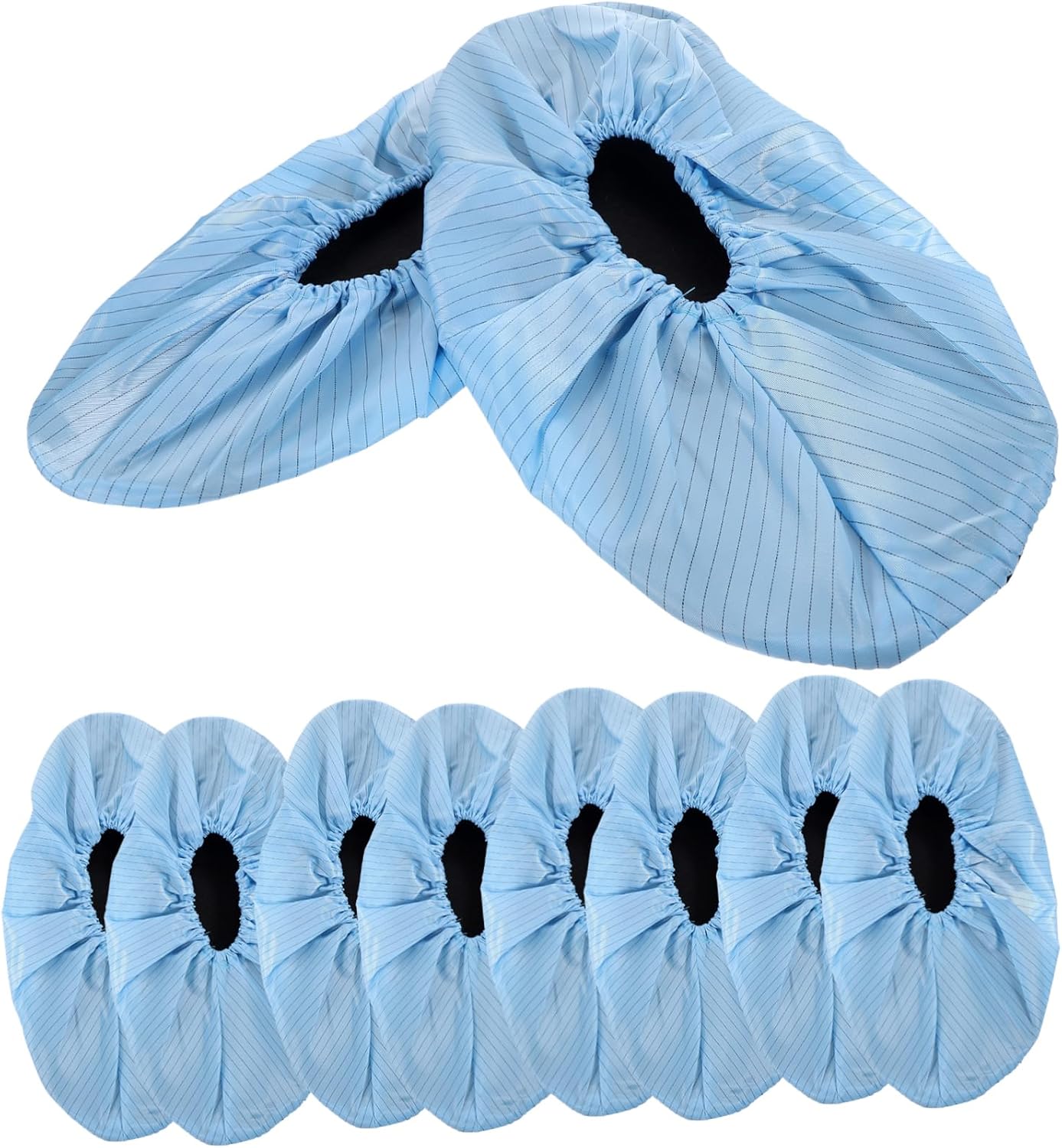 Veemoon 5 Pairs Reusable Flexible Shoe Covers Slip Indoor Protectors for Home Laboratories Offices Breathable Comfortable Fit