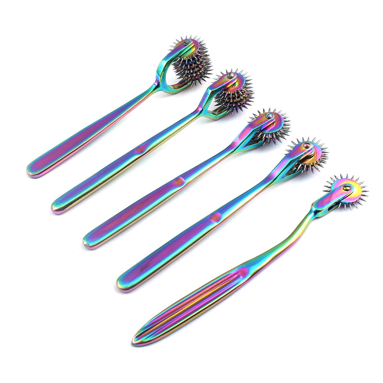 Precise Canada: Set of 5 Wartenberg Neurological Pin Wheel Pinwheel 1, 2, 3, 5 & 7 Head Diagnostic Multi Color Rainbow