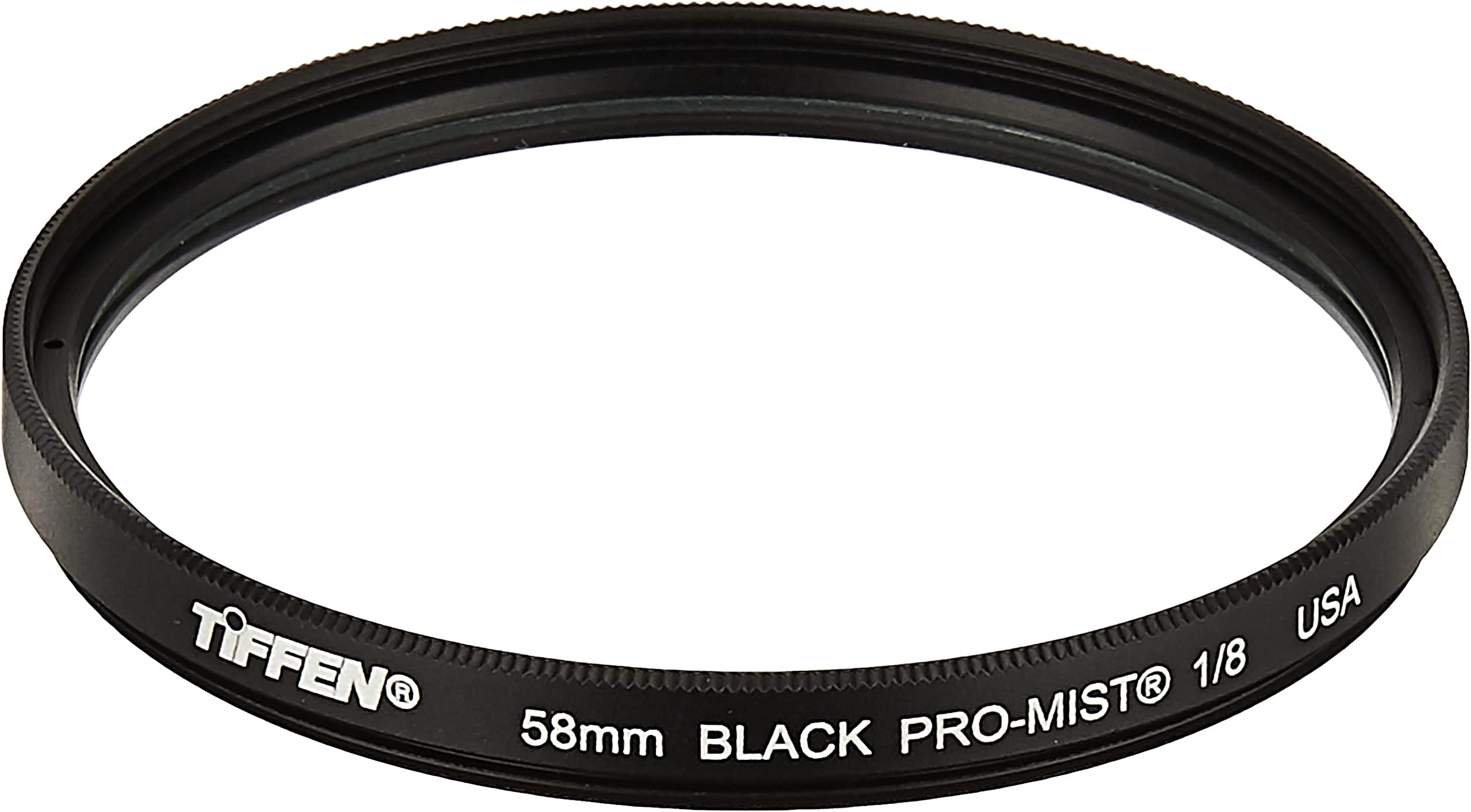 Tiffen 58mm Black Pro-Mist 1/8 Filter|Black Pro-Mist Filter|Ultra Slim|Cinematic Effect Camera for Portrait Photography/Video/Vlog