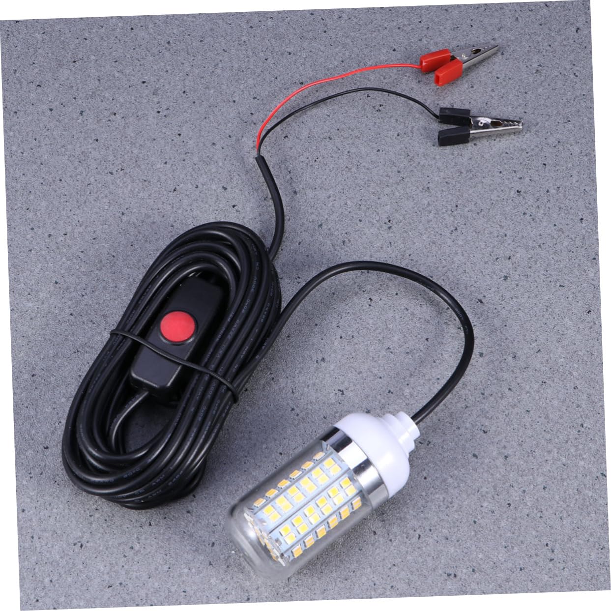 KESYOO 24V Fishing Light LEDs Deep Drop Underwater Lamp Fishing Lures Light for Boats Kayaks Canoes Attracts Fish Prawns Blue