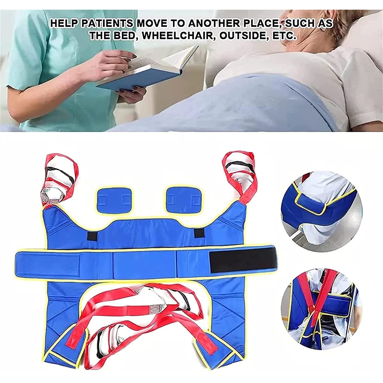 Imbracature mediche per sollevamento pazienti, attrezzature mediche per sollevamento pazienti, ausili per camminare e stare in piedi, cinghia per il trasferimento di tutto il corpo, imbracatura u