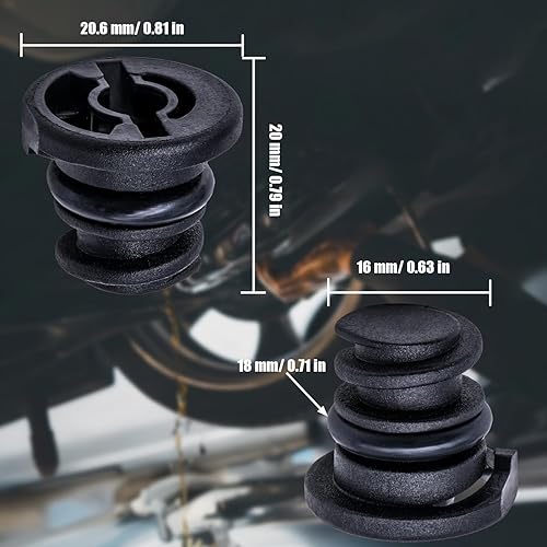 Miniatura 2 de Tapón de drenaje de aceite del motor, 5 Uds. 06L103801, sello de arandela compatible con Golf VW Audi Skoda Passat