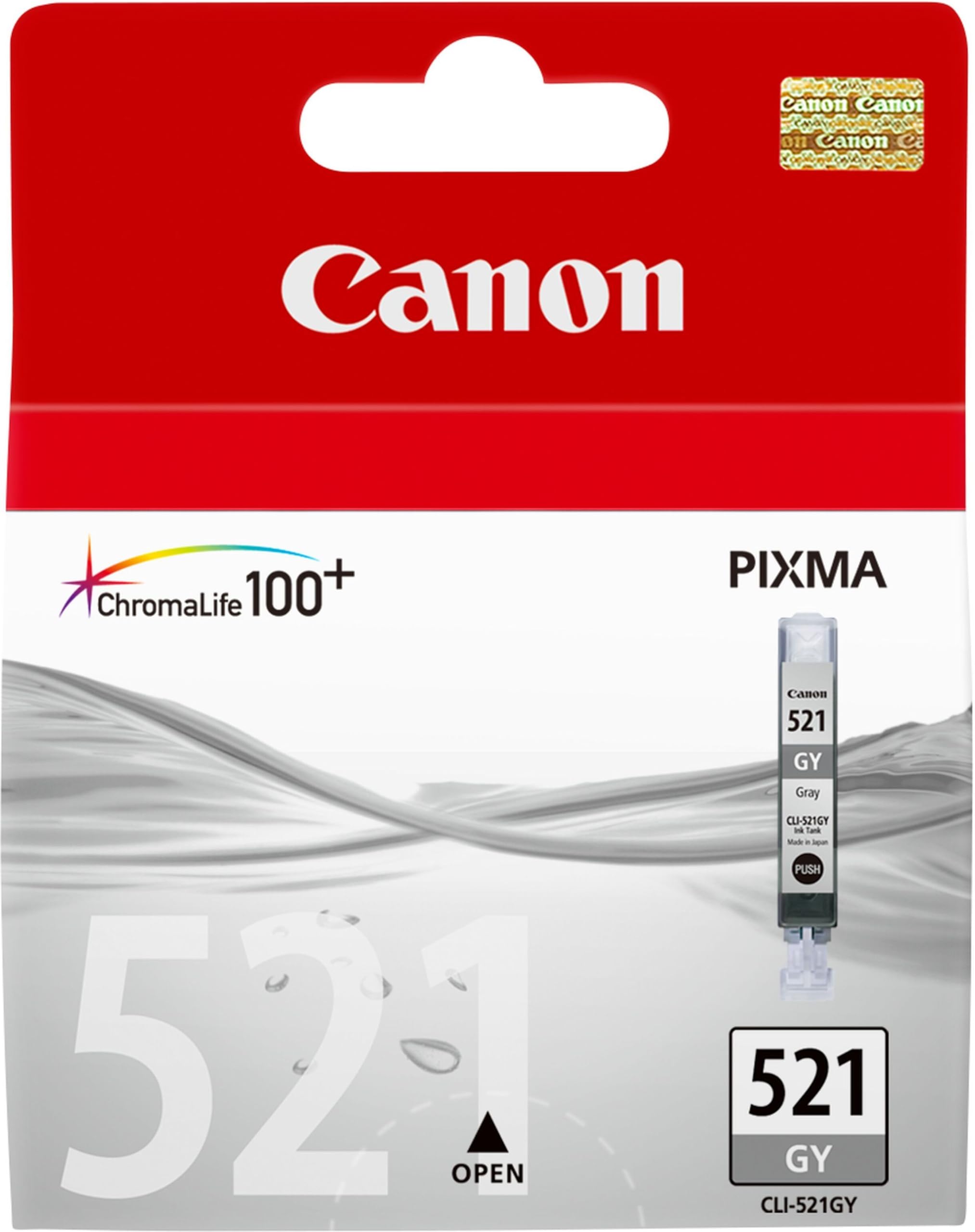 Canon Genuine Original CLI521 (CLI-521GY) Grey ink cartridge for Pixma MP980 MP990 Printers
