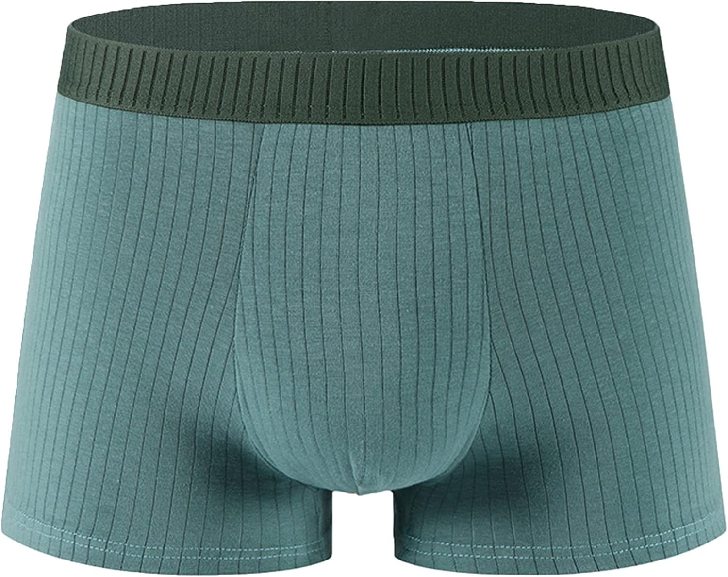 Men's Cotton Boxer Briefs Breathable Comfortable Stretch Mid Waist Trunks Solid Colour Boxer Underwear
