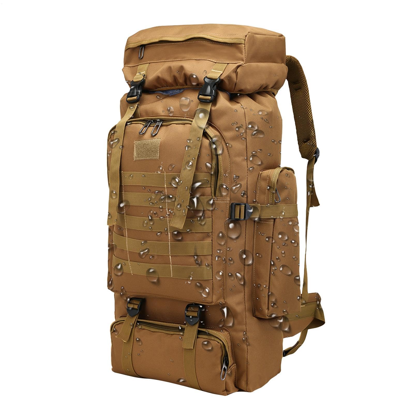 Zaino da 80 l, con attrezzi multiscomparti, da viaggio, resistente