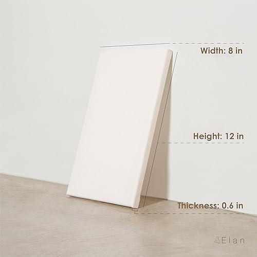 Miniatura 8 de Elan Lienzos estirados de 8 x 12 pulgadas, paquete de 6 lienzos para pintar lienzos estirados a granel para adultos, lienzo en blanco para pintar,