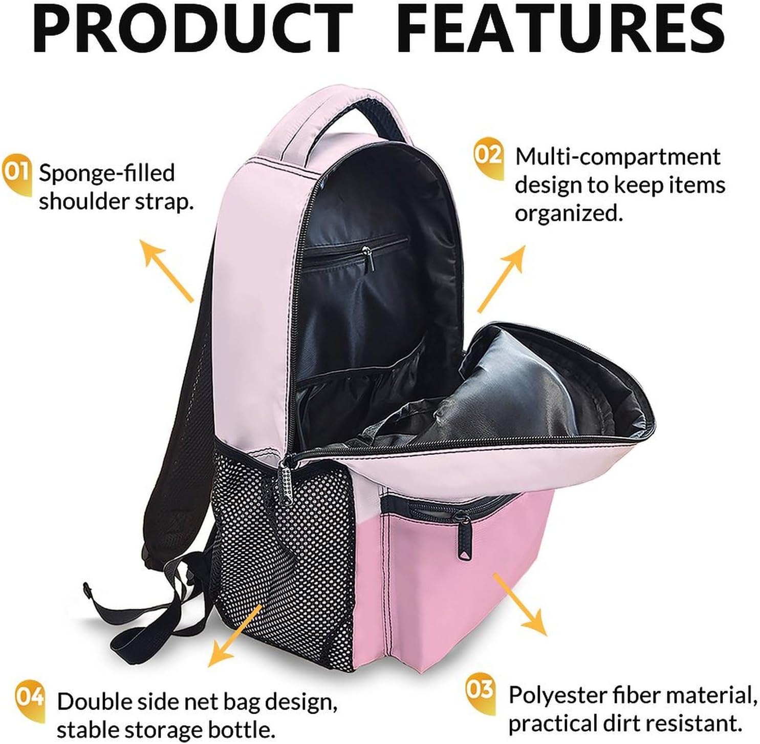 School Backpack for Girls, Pig Girls Backpacks for Kids Student Preschool 17" Bookbag for School Travel Picnic