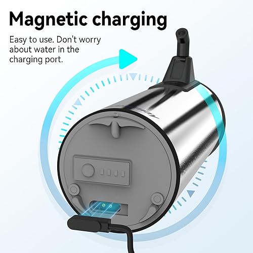 Miniatura 5 de Dispensador automático de jabón, material de acero inoxidable, bomba desinfectante de manos recargable sin contacto, dispensador eléctrico