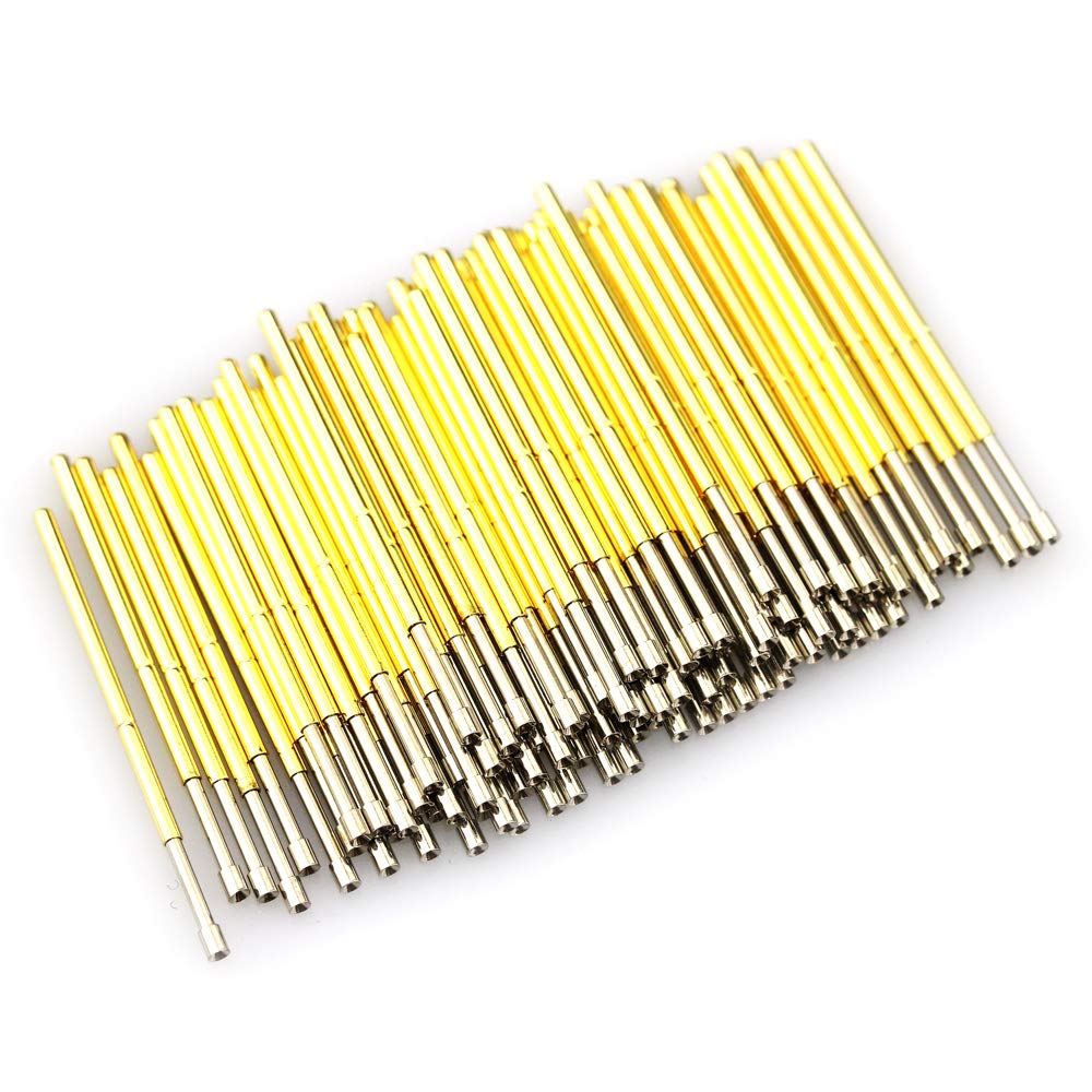 100pcs Spring Test Probes Pogo Pin P100A2 Dia 1.5mm Length 33.35mm