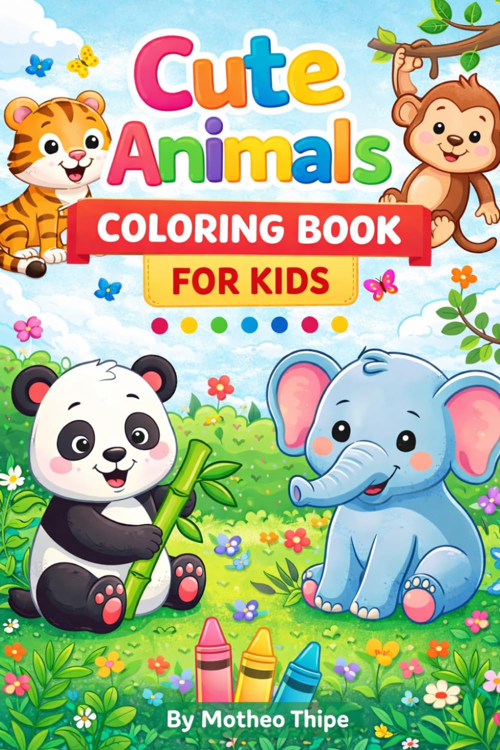 Cute Animals Coloring Book for Kids (Vol 1 Farm Animals)