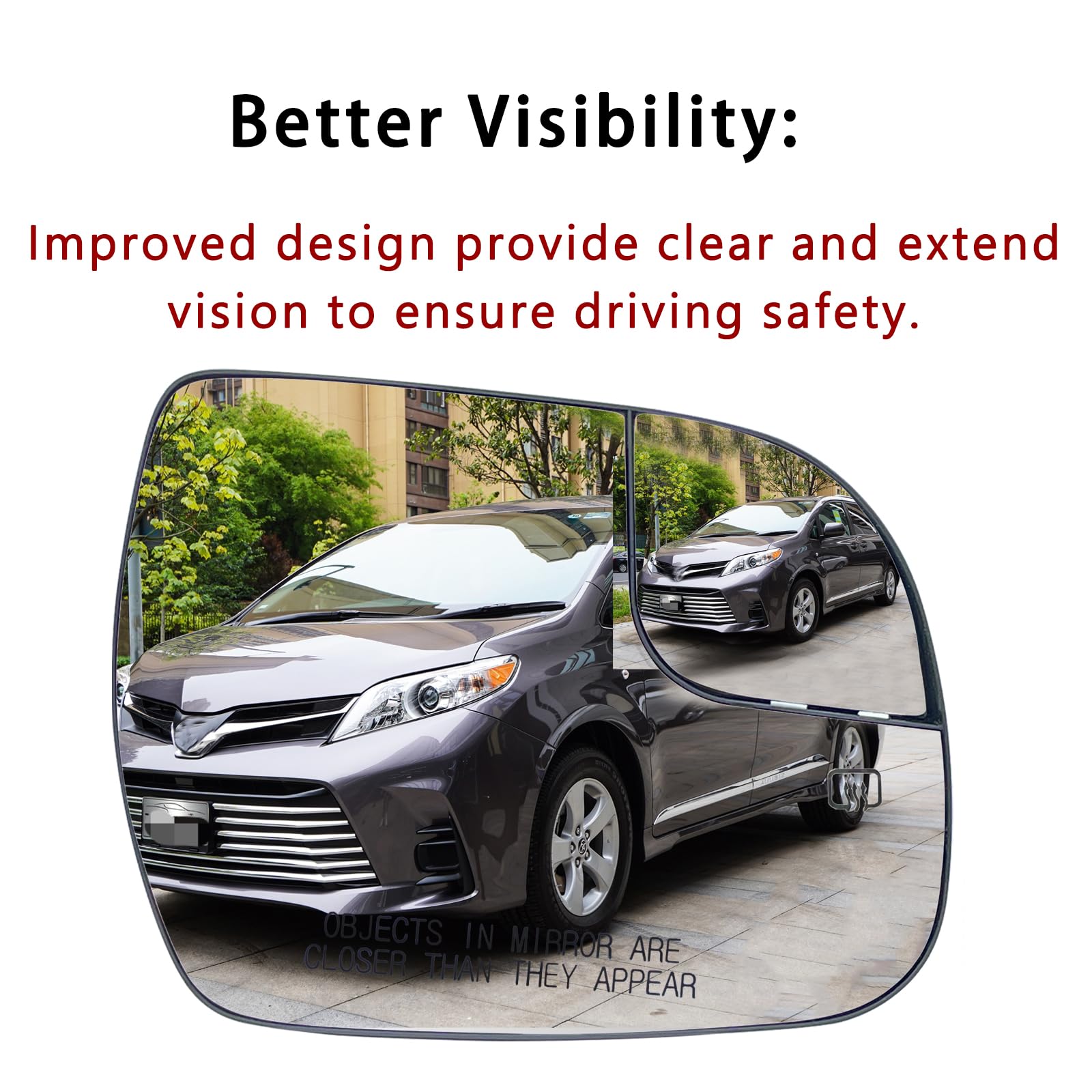 Magimaker Right Passenger Side Mirror Glass W/Backing Plate W/o Blind Spot - Foto 5