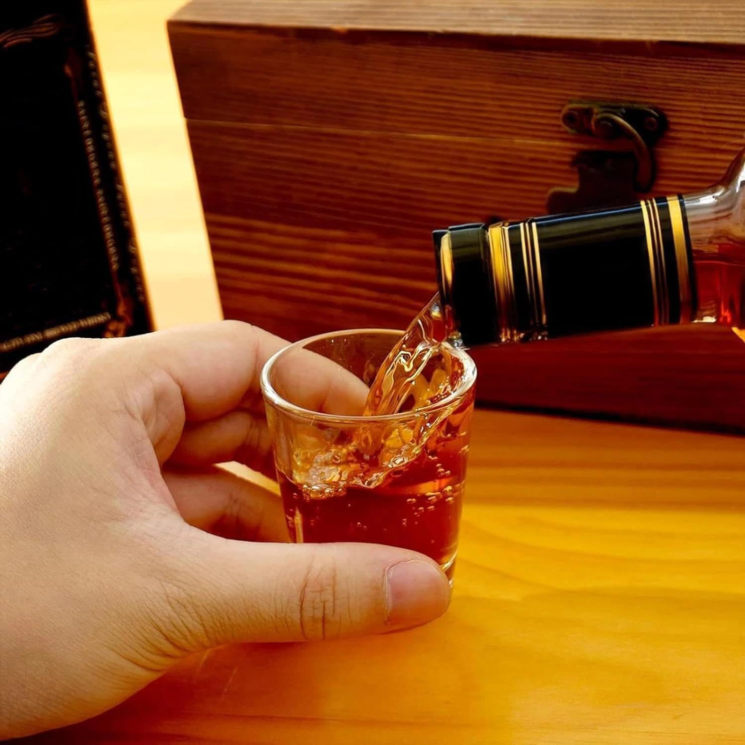 Bicchierini da liquore, 35 ml, set di bicchieri da shot, resistenti in vetro, per tequila, vodka, ouzo, liquore (35 ml-36 confezione)