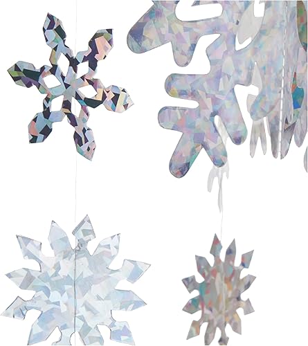 Miniatura 5 de Accesorio para fiesta móvil de copo de nieve 3-D 1 unidad 1paquete