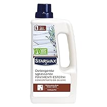 STARWAX – Detergente sgrassante pavimenti esterni – Elimina senza sforzo grasso e sporco – Multisuperfici – Formula concentrata da diluire – 1L – Fino a 250m²