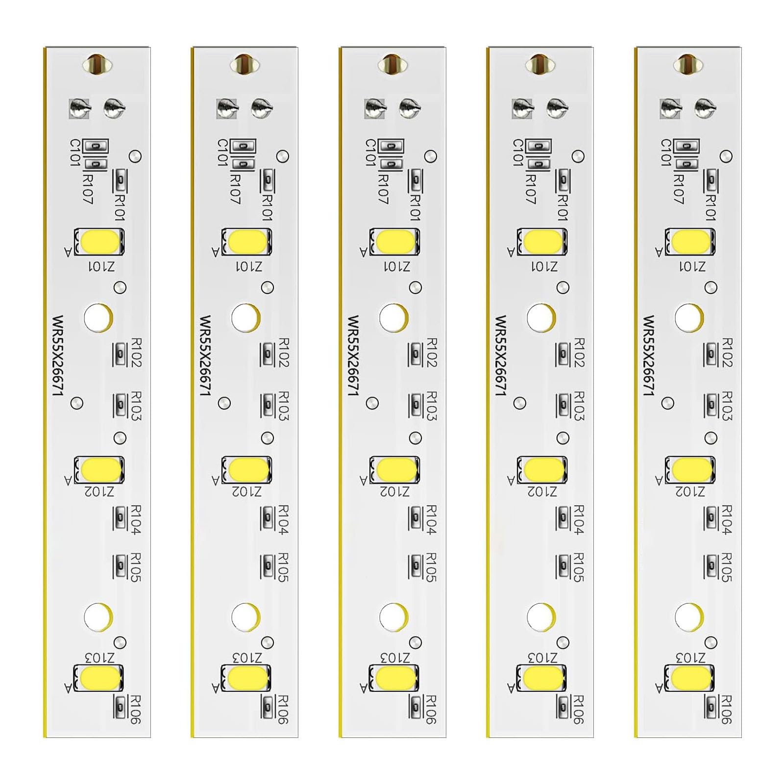 sodeber Easy Installation LED Light Board Fridge Lights Module Panel Texture Suitable for Enhancing Fridges Illuminations Refrigerator Light Board