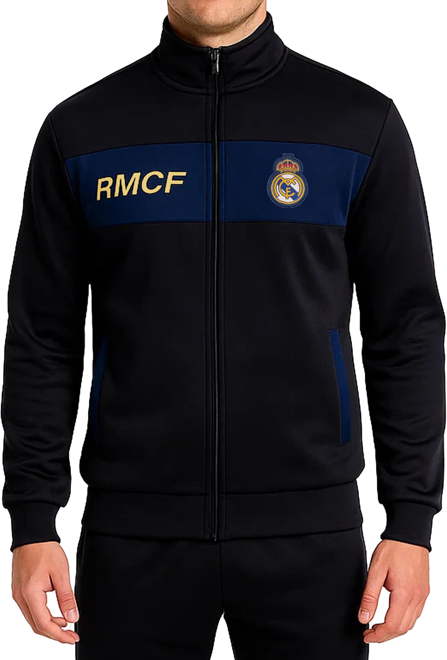 Officially Licensed Real Madrid CF Track Jacket - Unisex Adult