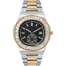 BARAMON Nautilus Quartz Watch for Men, Casual Business Style | Versatile for Work and Leisure, Comfortable Metal Band Fit, Classic Design for Daily Wear, Ideal Choice for Men