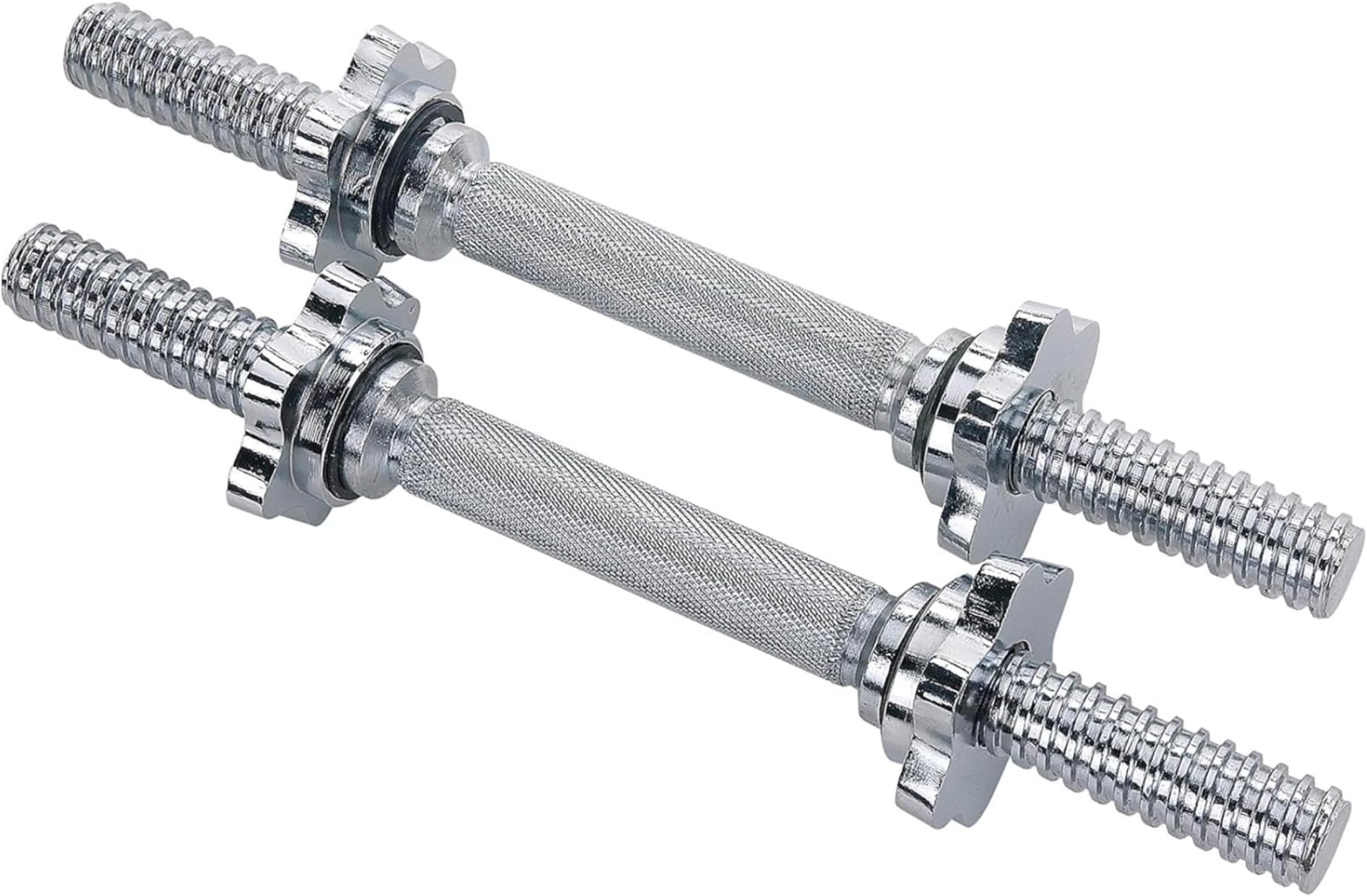 Sunny Health & Fitness Upper Body Workout Bar for Strength Training, Home Gym Exercise and Workout, Optional Doorway Chin Up Pull Up Bar & Threaded Chrome Dumbbell Bar Set