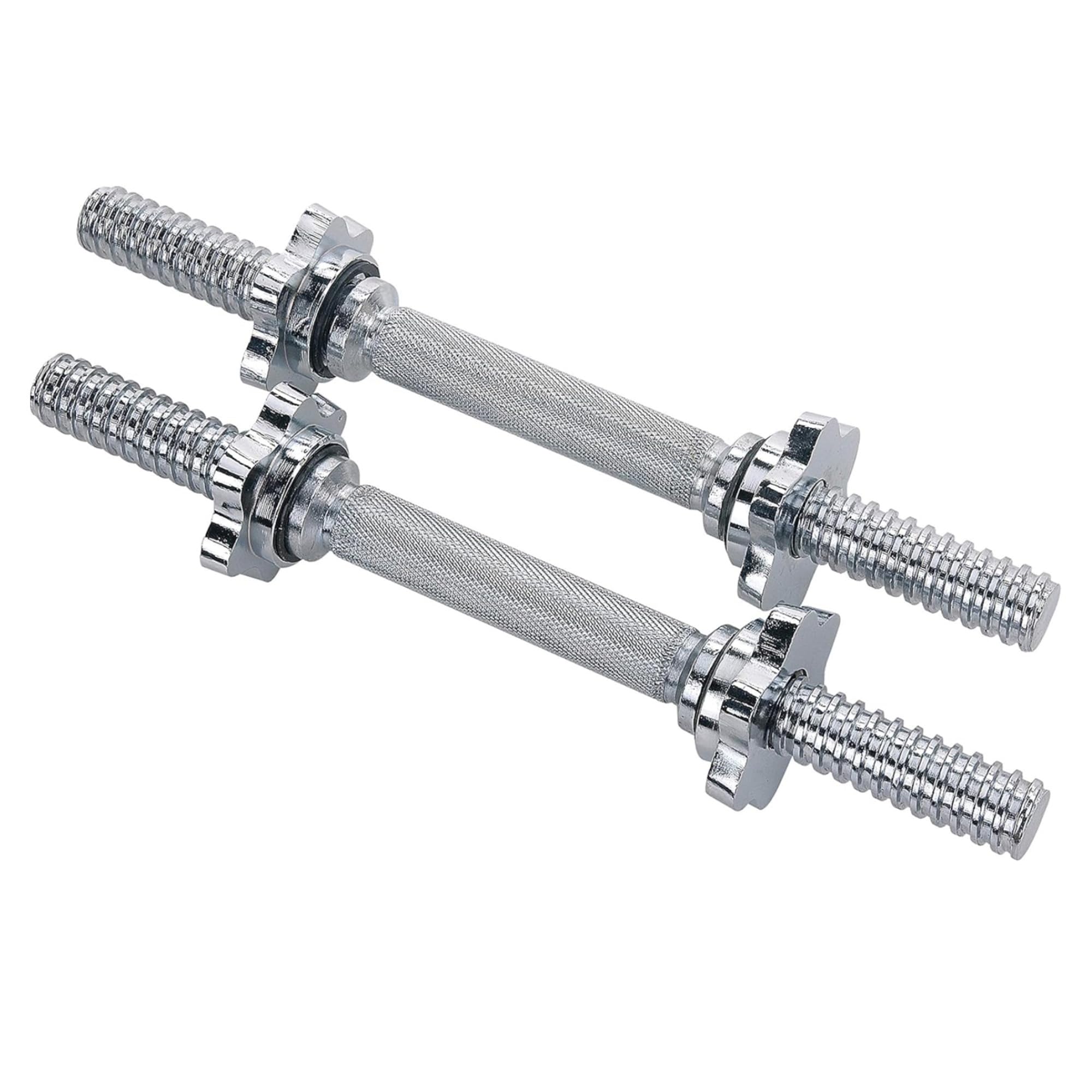 Sunny Health & Fitness STDBH-14 36cmスレッドクロムダンベルバーペア グレーの商品画像