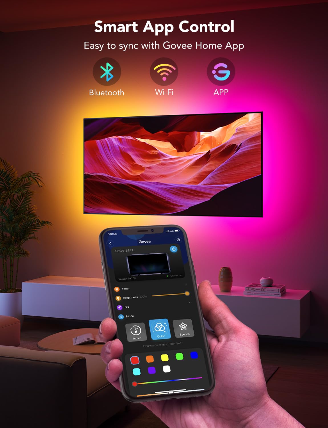 Govee Smart TV Backlight - Color & Music Sync -5