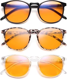 IBOANN Iconic Blue Light Glasses for Woman - Computer Glasses up to 99% Blue Light Blocking - Anti Eyestrain & UV Glare