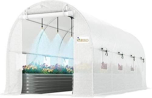 KING BIRD Premium 15x6.6x6.6FT Greenhouse for Outdoors, Large Walk-in Heavy
