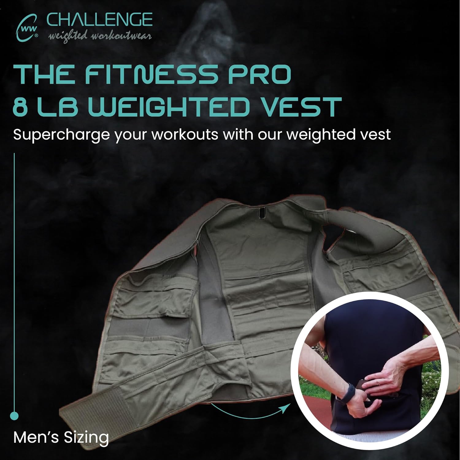 Challenge Weighted Workoutwear 8lb weighted vest