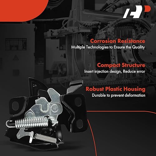 Miniatura 3 de A-Premium Ensamblaje del pestillo del capó delantero compatible con vehículos Honda  Accord 2003 2004 2005 2006 2007, bloqueo de capó delantero