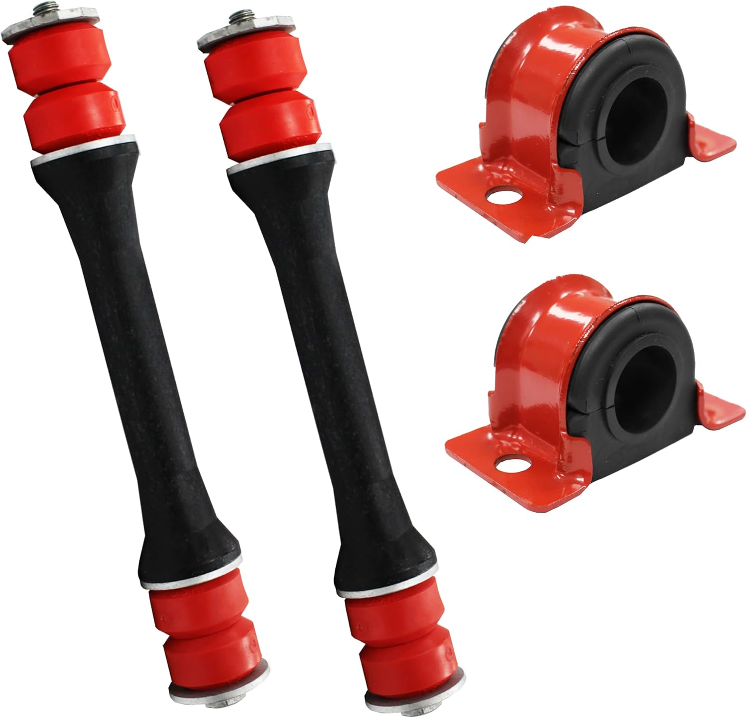Suspension Dudes 6 PC OEM Designed Front Sway Bar Link Kit + Front CODE RED EXTREME Bracket/Bushing Kit FITS Explorer, Explorer Sport Trac 4WD, Mountaineer, Ranger, Bushing Made In USA K7275 K700542