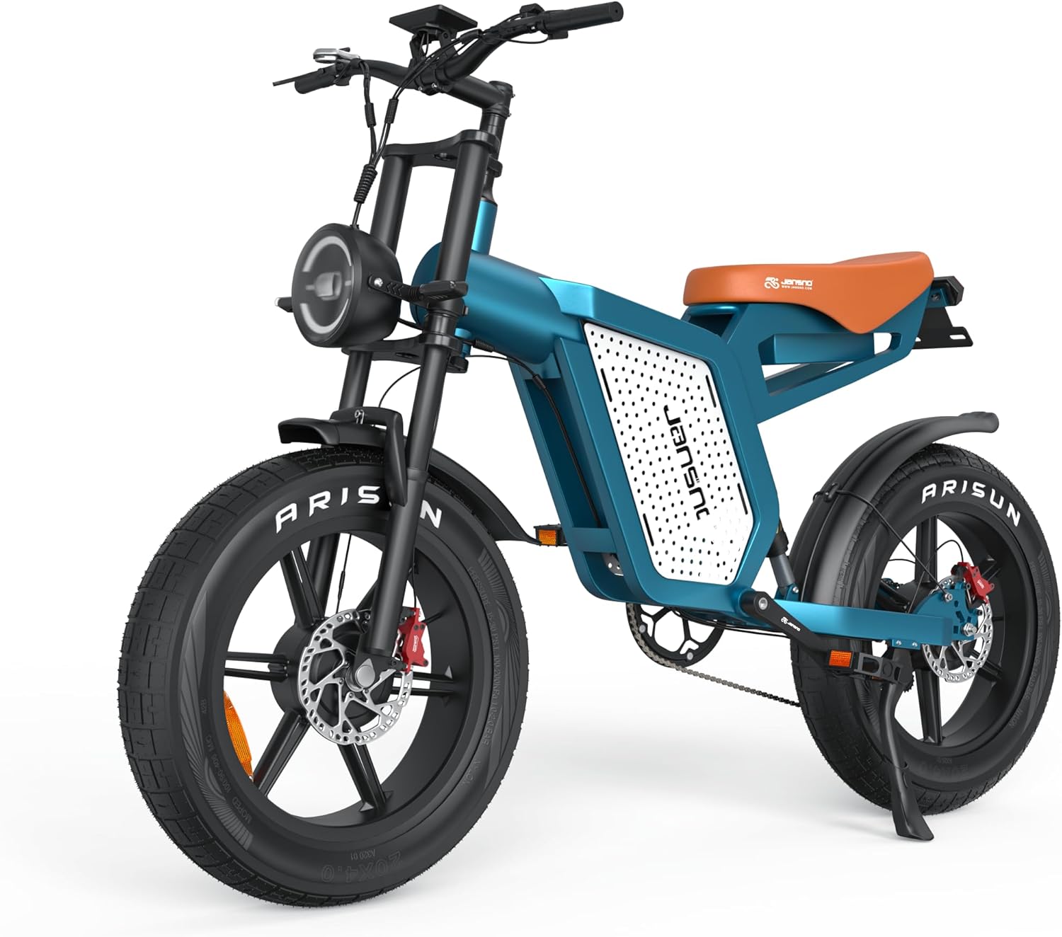 JANSNO Electric Bike,1500W Motor Electric Bike for Adults with 48V 23Ah Battery,31MPH 120 Miles, 20" x 4.0 Electric Dirt Bike,7-Speed Off Road ebike UL Certified for for Mountains, Snow, Sand