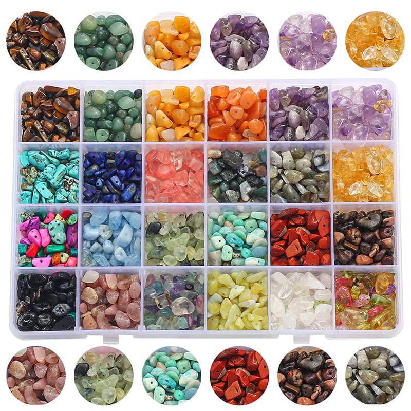Kit de cuentas de Chips de amatista de cristal de piedra Natural, anillos con cierre de langosta, juego de abalorios de gancho for pendientes, pendientes DIY, pulsera, fabricación de joyas ( Color : 0