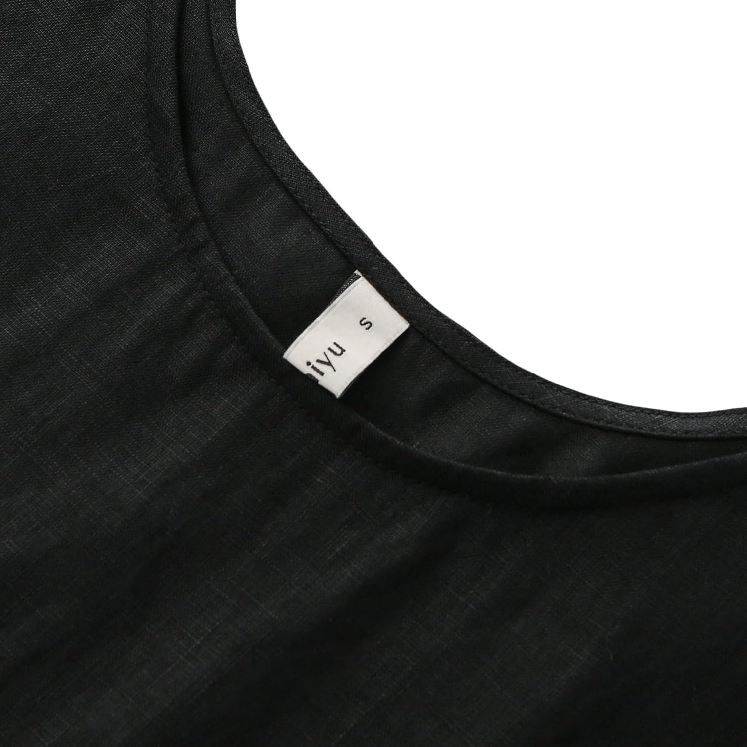 Amazhiyu Women's 100% Linen Summer Casual Sleeveless Midi Tank Dresses with Pockets - Image 4