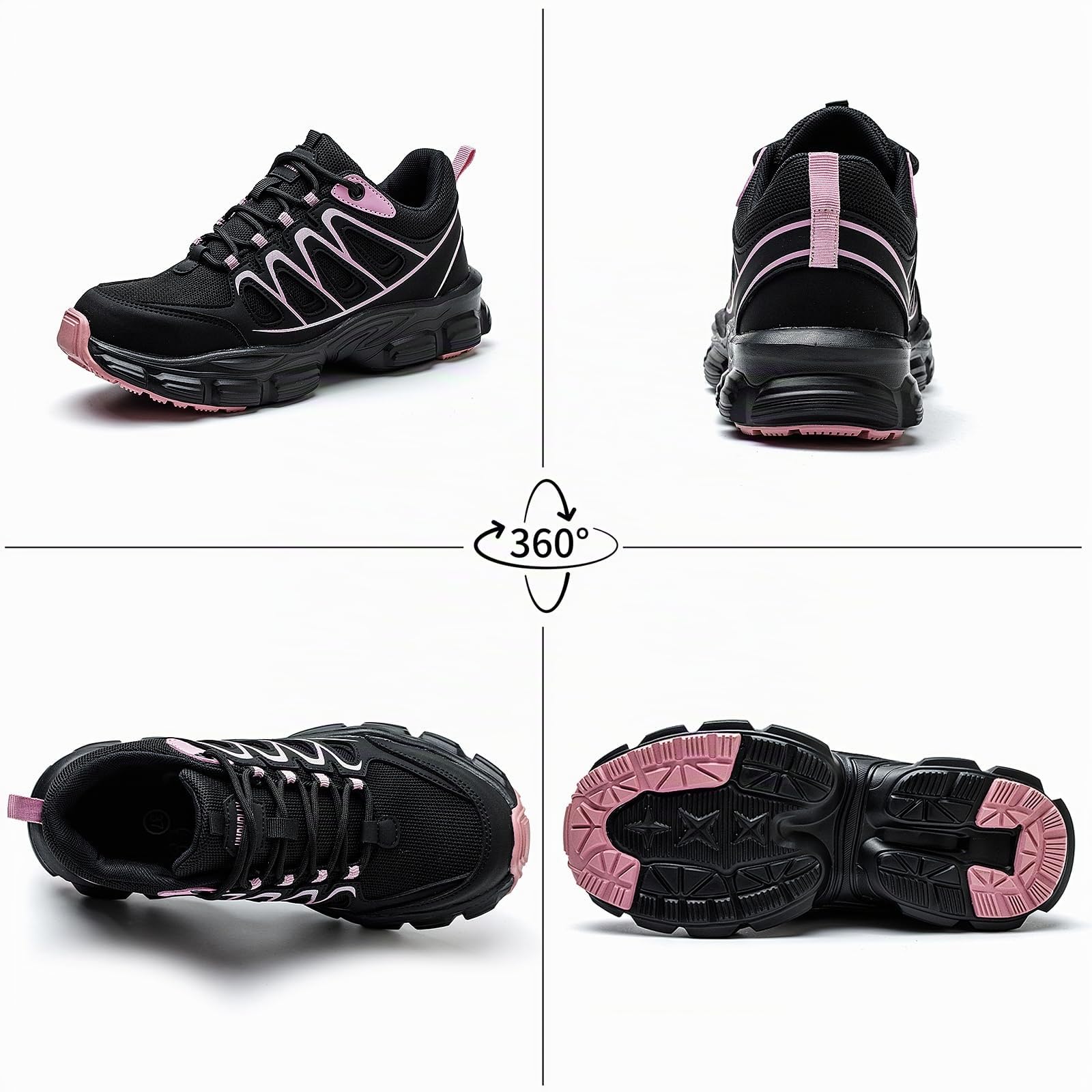 Zapatos de Seguridad para Mujer Ligeros Zapatillas Trabajo con Punta de Acero Transpirables Calzado de Seguridad Antideslizantes Comodo Zapatos de Trabajo