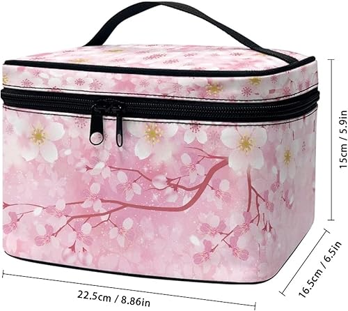 Vista 80 de doginthehole Bolsa de maquillaje, bolsa de cosméticos de viaje, bolsa de aseo portátil grande, organizador de accesorios para mujeres y niñas