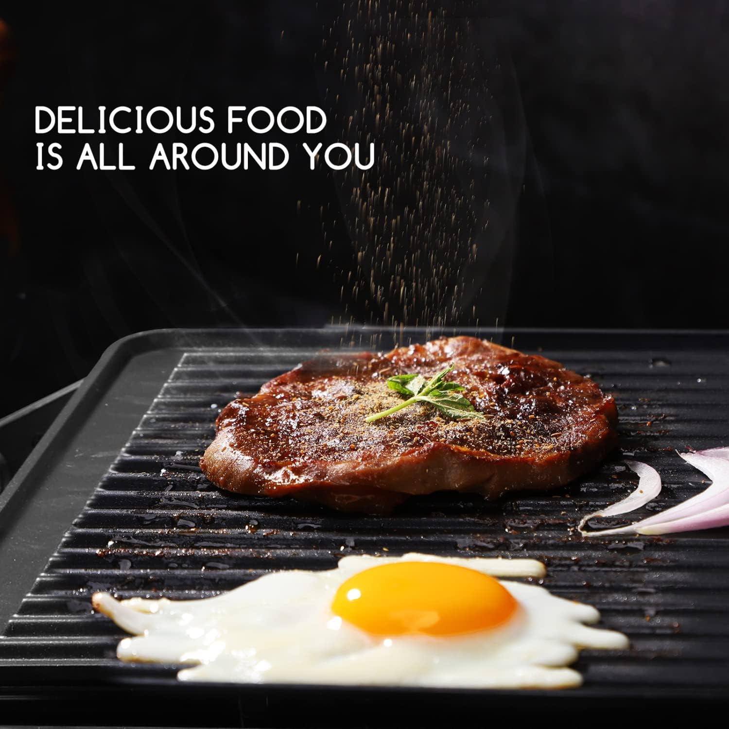 Aigostar Samson - Griglia multifunzione per panini maker da 2000W con 2 piani di cottura 29.5 * 23.5cm. Temperatura regolabile fino a 180° e vassoio raccogli briciole estraibile. Color argento Aigostar Samson - Griglia multifunzione per panini maker da 2000W con 2 piani di cottura 29.5 * 23.5cm. Temperatura regolabile fino a 180° e vassoio raccogli briciole estraibile. Color argento