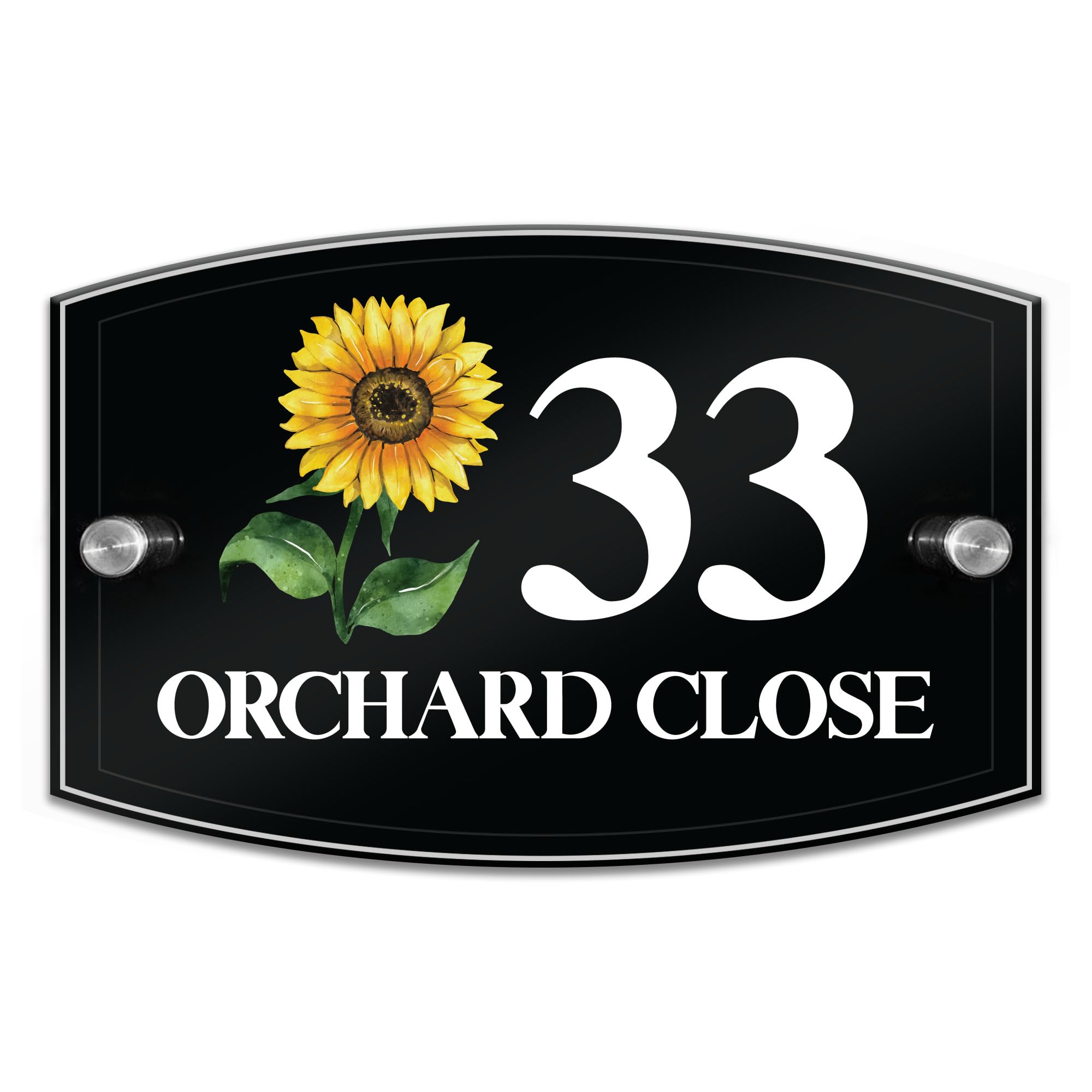Red Ocean Contemporary House Sign Door Signs Door Number Plaque Personalised Address Wall Plaques Numbers Signs New Home Gift